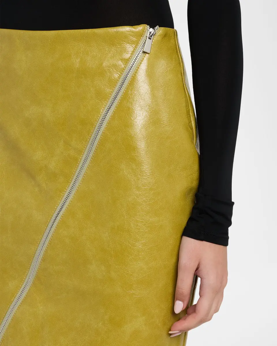 Toccin Verena Asymmetric Faux Leather Pencil Skirt | Thumbnail 5 Toccin Verena Asymmetric Faux Leather Pencil Skirt | Thumbnail 5