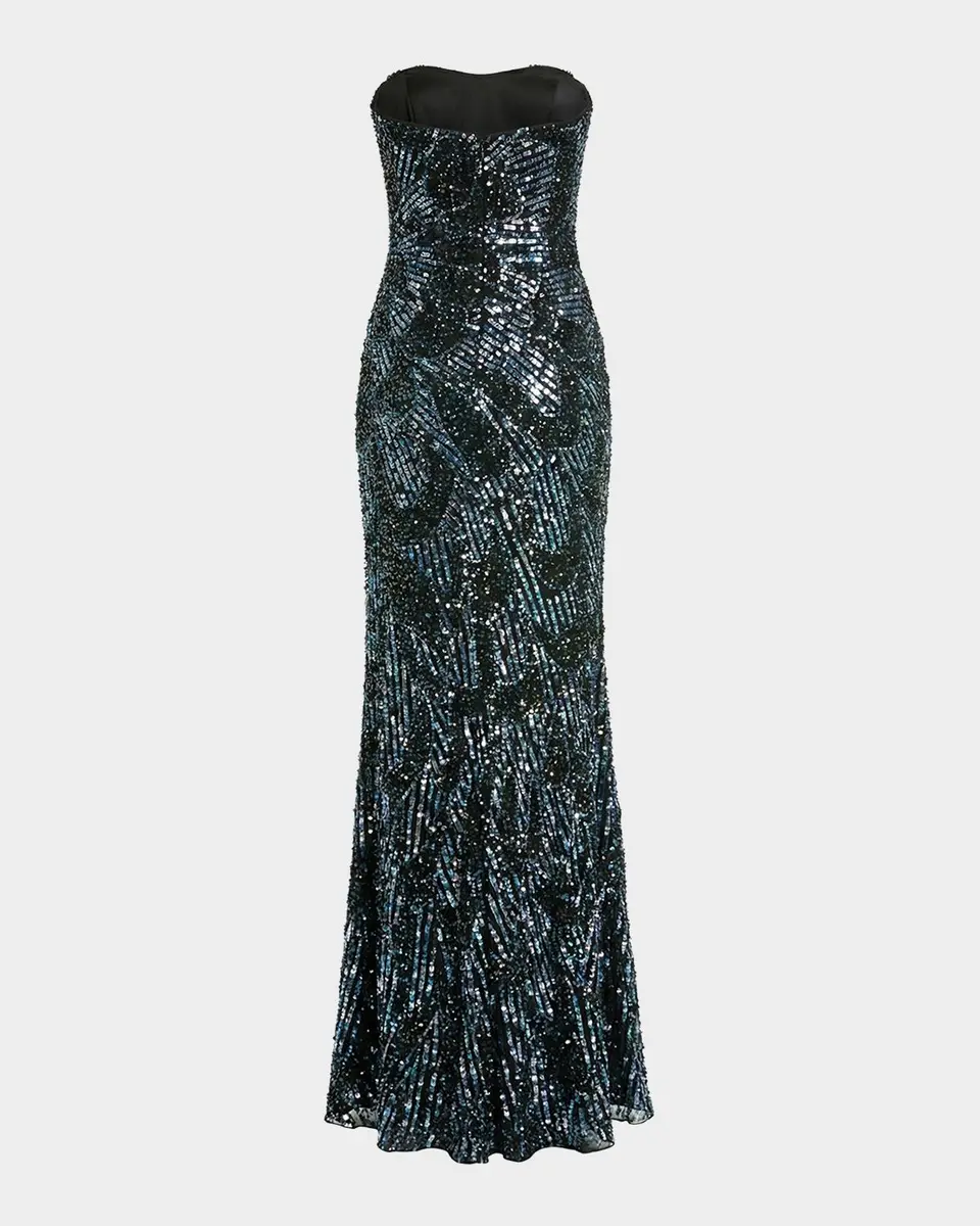 Mac Duggal Strapless Embellished Petal Column Gown | Thumbnail 5 Mac Duggal Strapless Embellished Petal Column Gown | Thumbnail 5