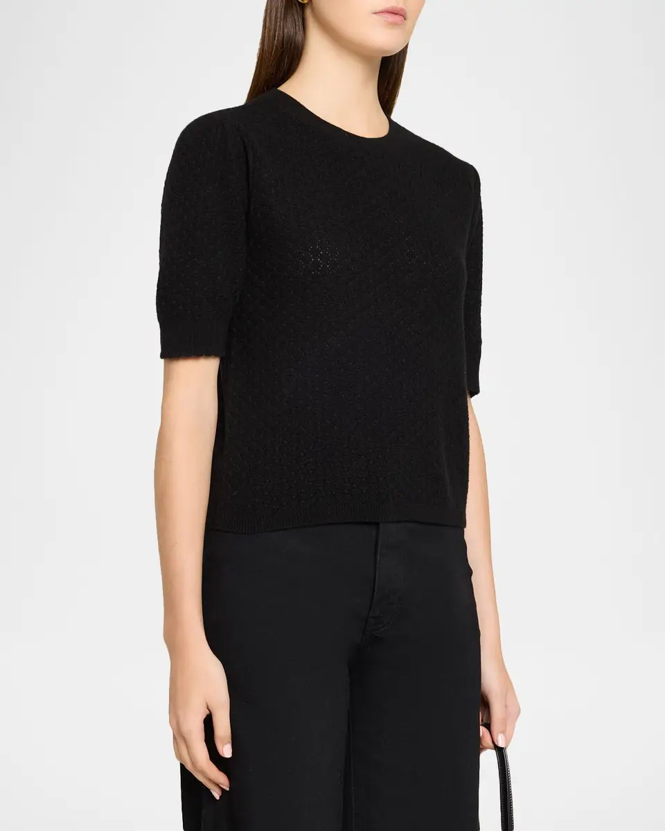 Frame The Gathered Honeycomb Cashmere Sweater | Thumbnail 4