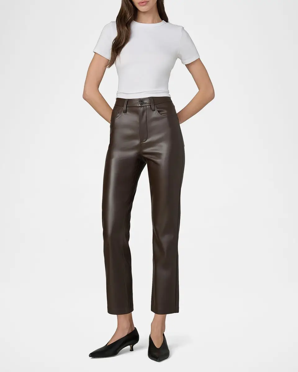 Joe's Jeans The Lyra Faux Leather Slim-Leg Ankle Crop Pants | Thumbnail 2 Joe's Jeans The Lyra Faux Leather Slim-Leg Ankle Crop Pants | Thumbnail 2