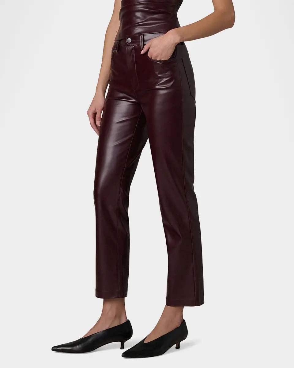 Joe's Jeans The Lyra Faux Leather Slim-Leg Ankle Crop Pants | Thumbnail 6 Joe's Jeans The Lyra Faux Leather Slim-Leg Ankle Crop Pants | Thumbnail 6