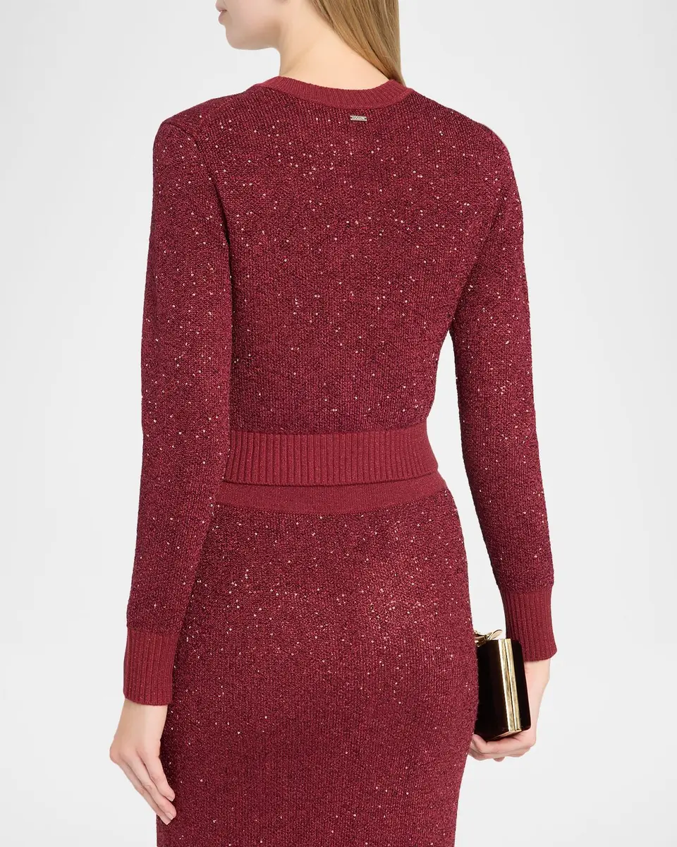 Toccin Mollie Sequined Cropped Cardigan | Thumbnail 3 Toccin Mollie Sequined Cropped Cardigan | Thumbnail 3
