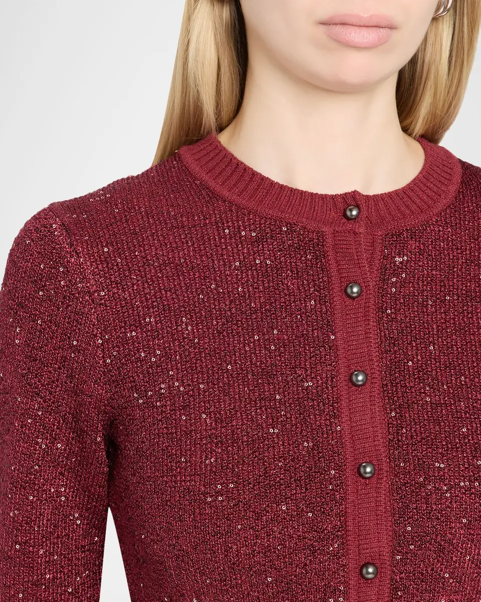 Toccin Mollie Sequined Cropped Cardigan | Thumbnail 5 Toccin Mollie Sequined Cropped Cardigan | Thumbnail 5