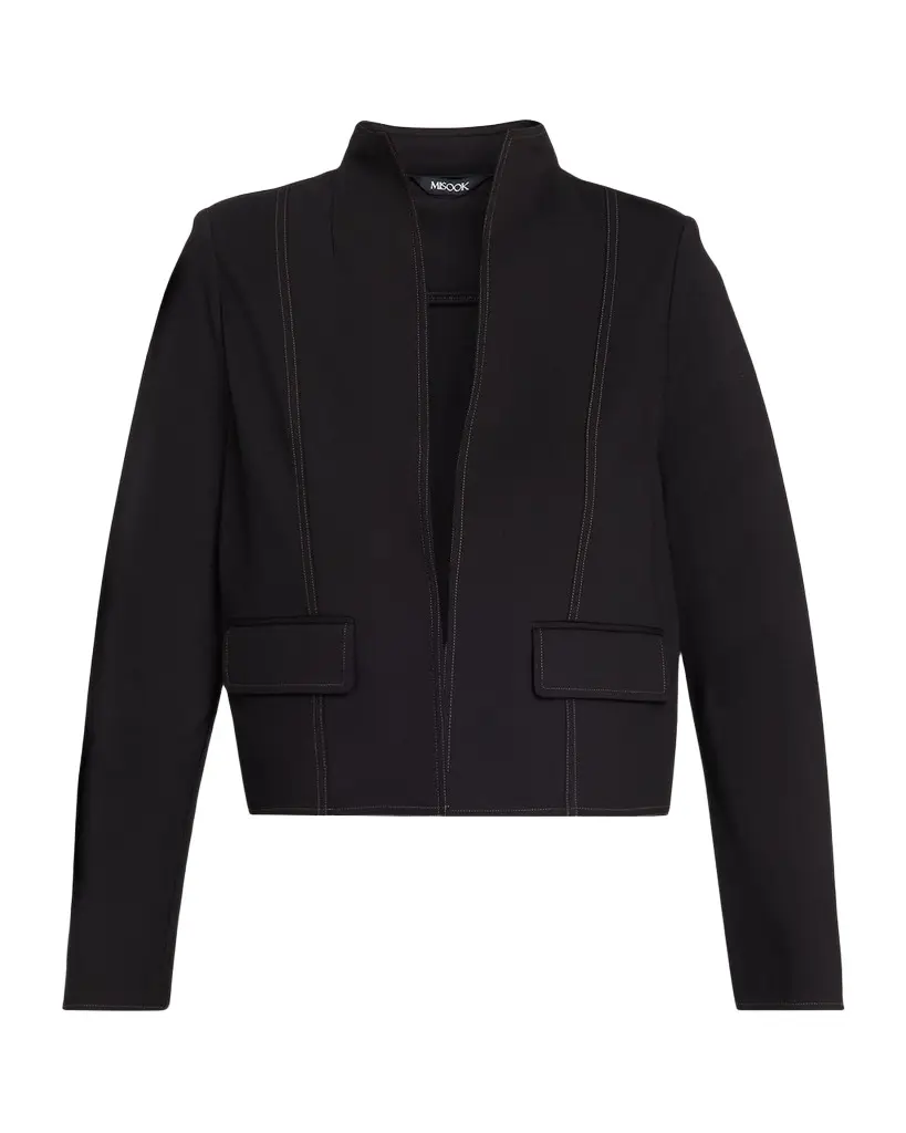 Misook LuxeStretch Contrast Stitch Ponte Jacket | Image 1 Misook LuxeStretch Contrast Stitch Ponte Jacket | Image 1
