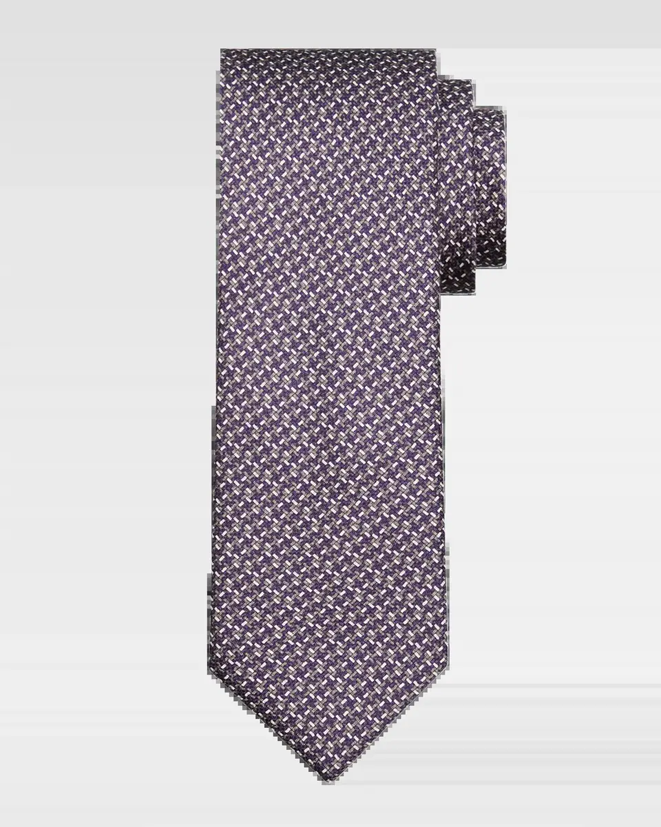 Brioni Men's Micro Print Silk Tie | Thumbnail 2 Brioni Men's Micro Print Silk Tie | Thumbnail 2
