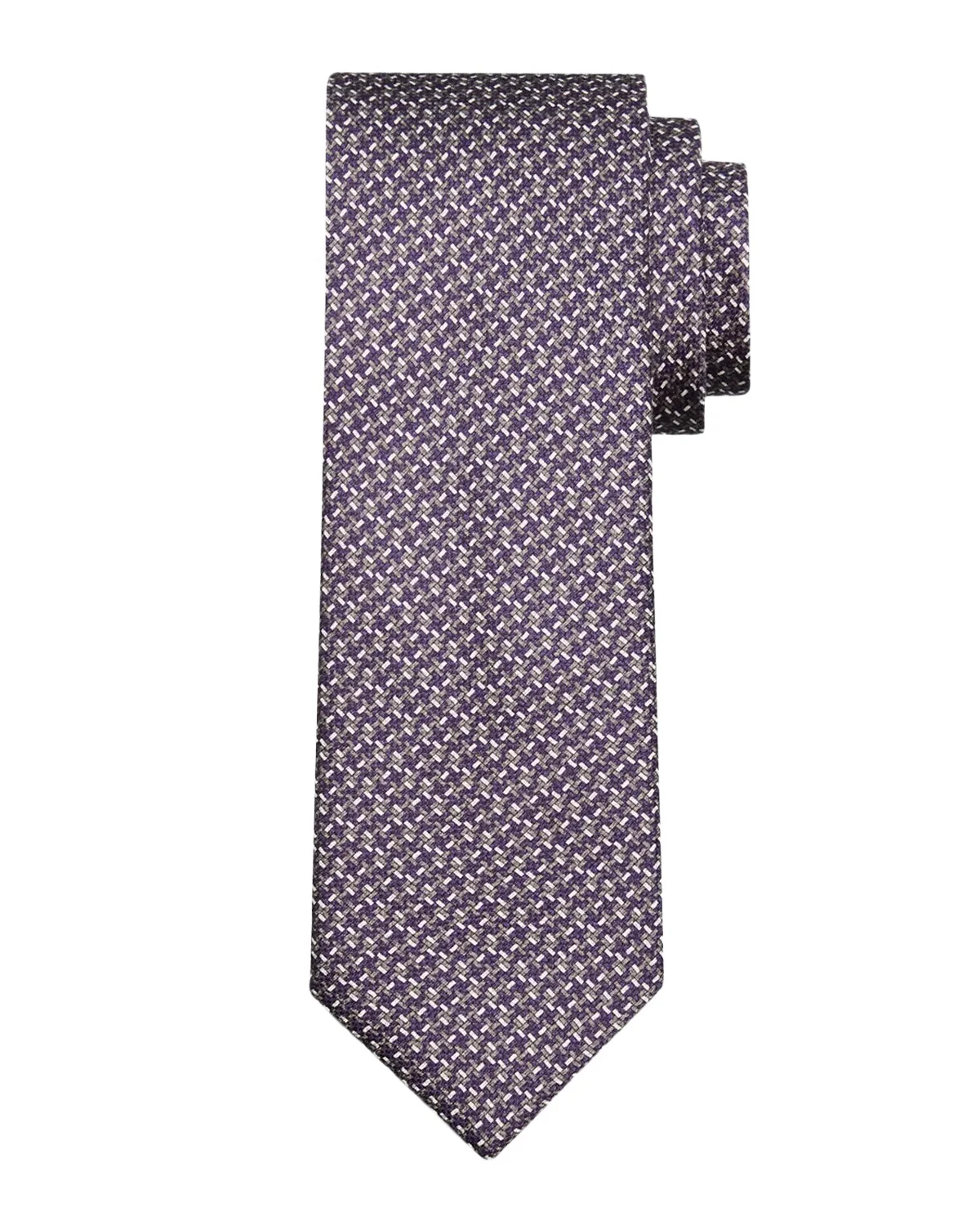 Men's Micro Print Silk Tie
