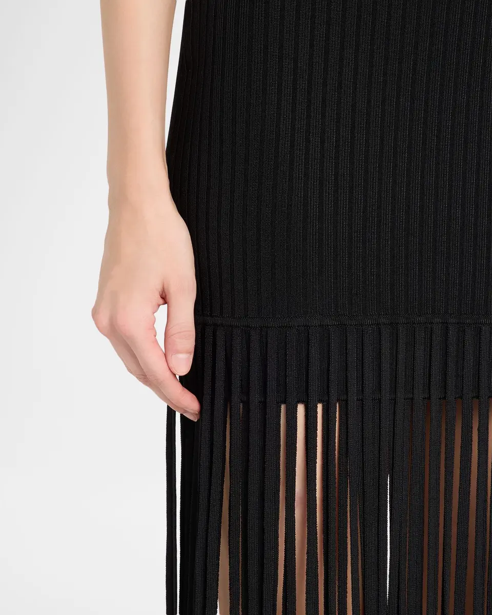 Toccin Jada Mock-Neck Fringe Dress | Thumbnail 5 Toccin Jada Mock-Neck Fringe Dress | Thumbnail 5