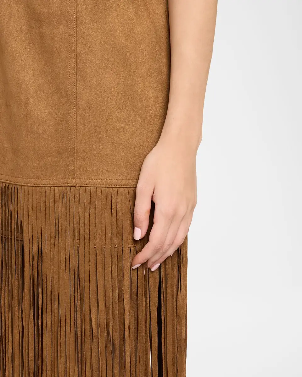 Toccin Esther Seamed Fringe-Trim Dress | Thumbnail 5 Toccin Esther Seamed Fringe-Trim Dress | Thumbnail 5