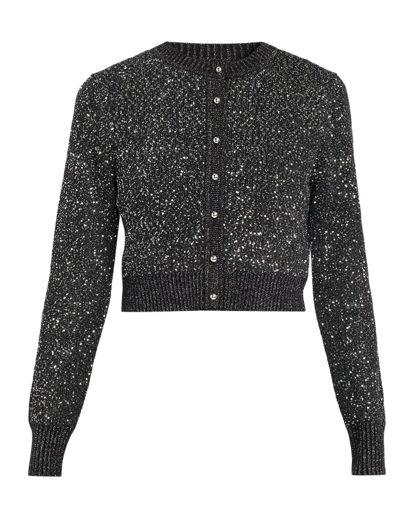 Toccin Mollie Sequined Cropped Cardigan | Image 1 Toccin Mollie Sequined Cropped Cardigan | Image 1