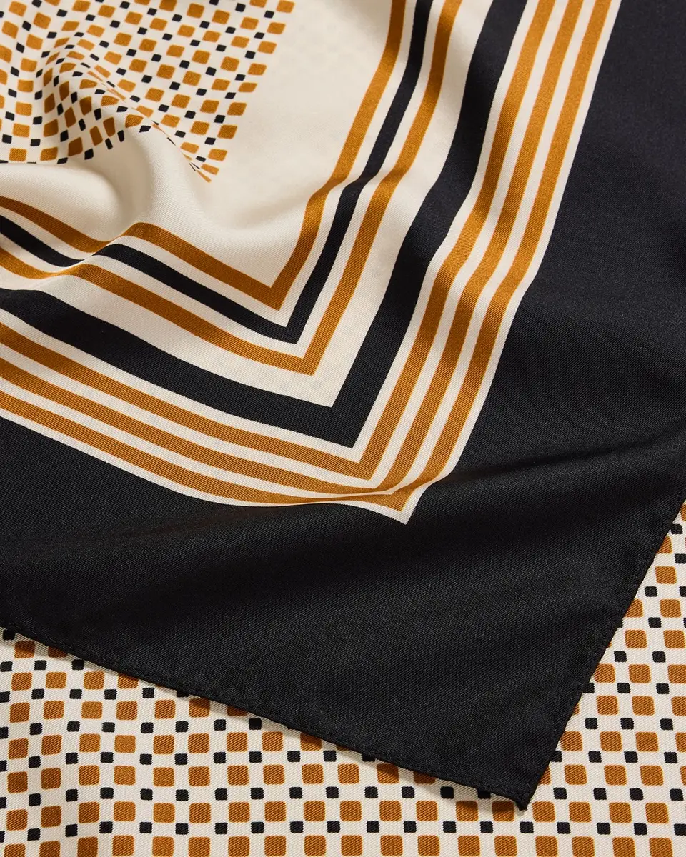 A.L.C. Albers Print Silk Scarf | Thumbnail 4 A.L.C. Albers Print Silk Scarf | Thumbnail 4