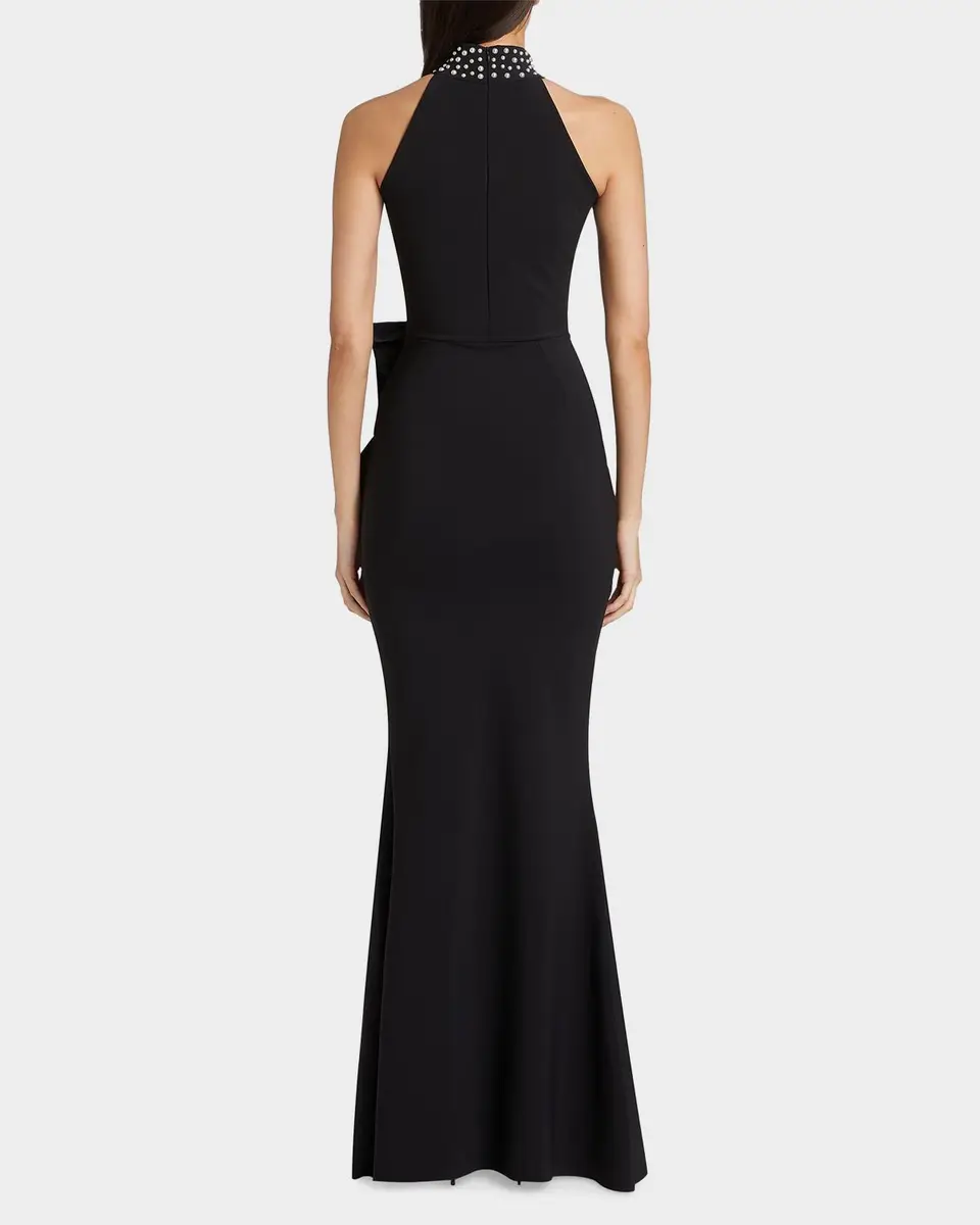 Chiara Boni La Petite Robe Gudrum Faux Pearl Ruffle Gown | Thumbnail 3 Chiara Boni La Petite Robe Gudrum Faux Pearl Ruffle Gown | Thumbnail 3