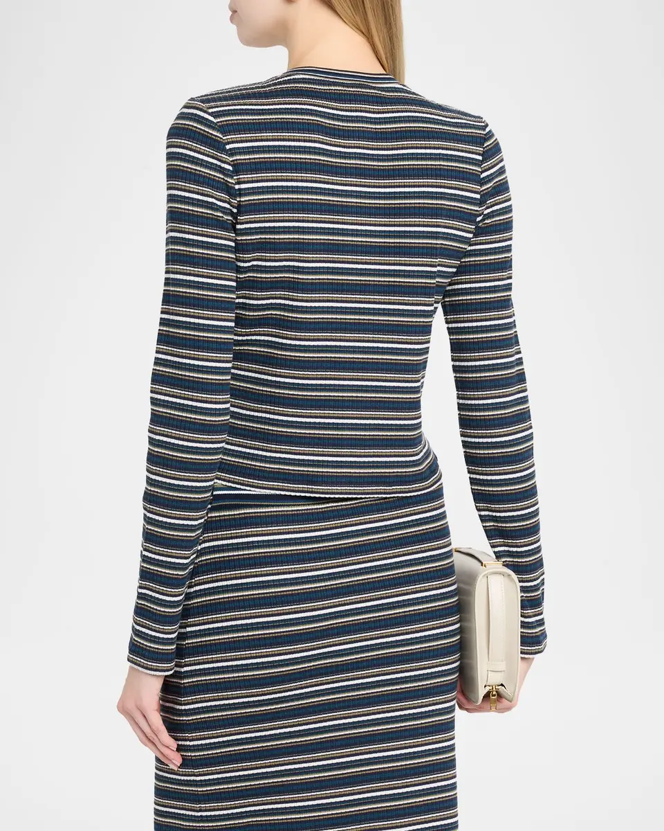 Ramy Brook Zoe Striped Button-Front Cardigan | Thumbnail 3 Ramy Brook Zoe Striped Button-Front Cardigan | Thumbnail 3