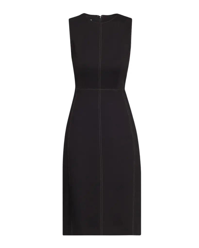 Misook LuxeStretch Contrast Stitch Sheath Dress | Image 1 Misook LuxeStretch Contrast Stitch Sheath Dress | Image 1
