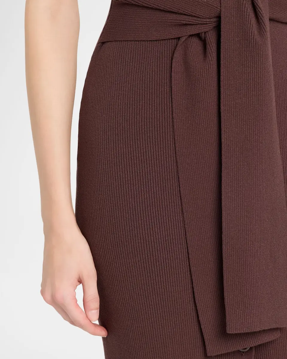 Toccin Agnes Ribbed Short-Sleeve Midi Dress | Thumbnail 5 Toccin Agnes Ribbed Short-Sleeve Midi Dress | Thumbnail 5