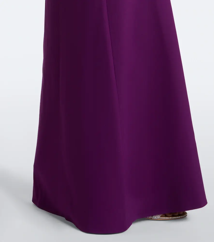 Safiyaa Belen crêpe belted gown | Thumbnail 6