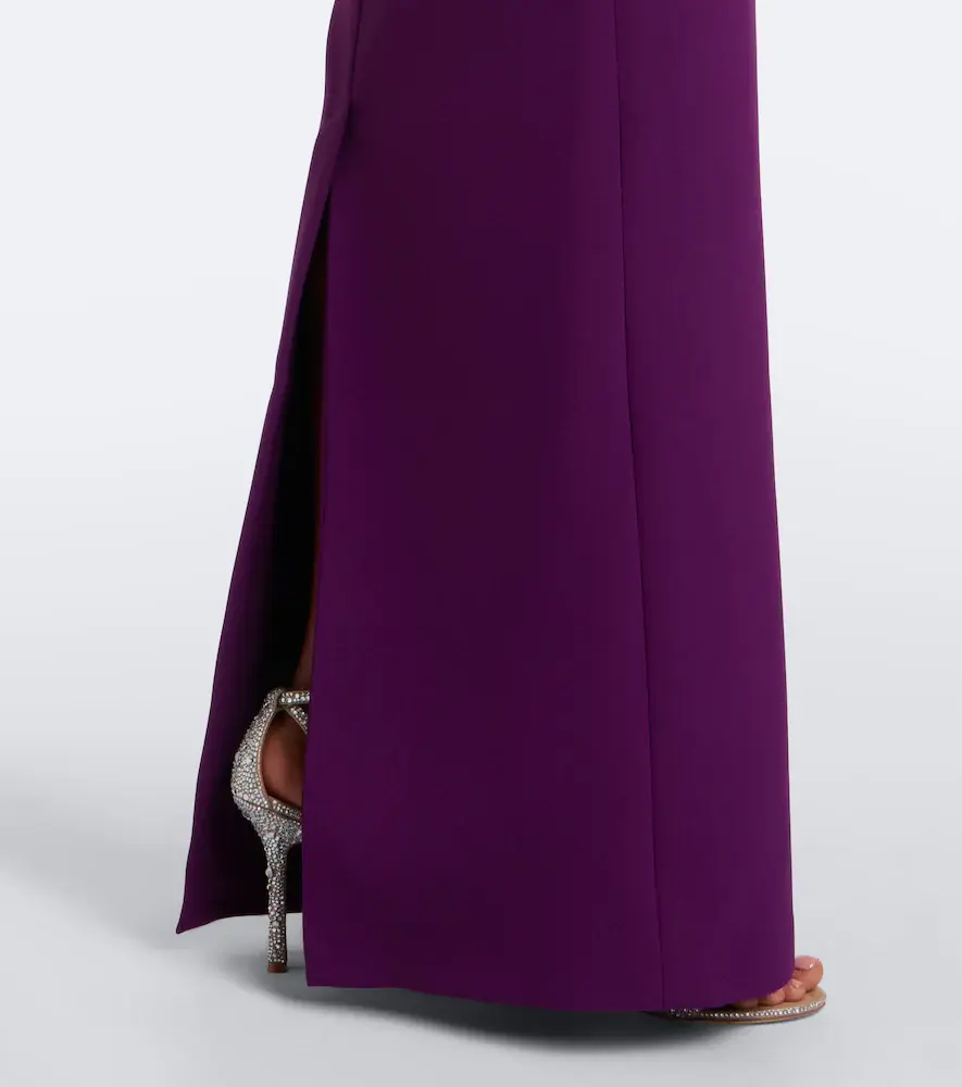 Safiyaa Millie belted crêpe gown | Thumbnail 2