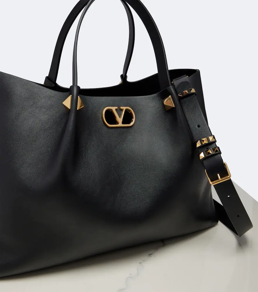 Valentino Garavani VLogo Signature Large leather tote bag | Thumbnail 2