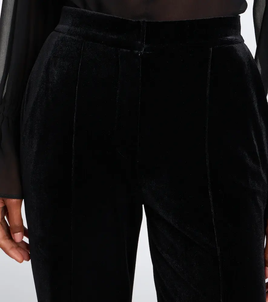 Elie Saab Velvet flared pants | Thumbnail 2 Elie Saab Velvet flared pants | Thumbnail 2