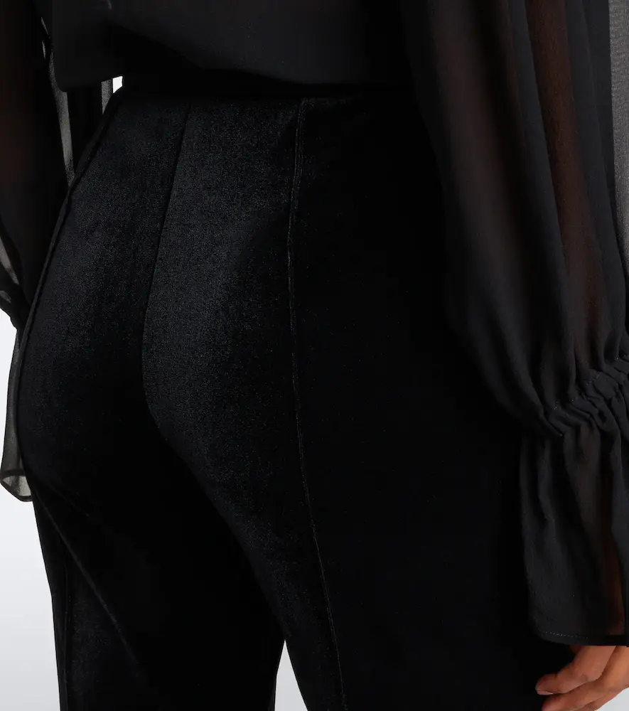 Elie Saab Velvet flared pants | Thumbnail 5 Elie Saab Velvet flared pants | Thumbnail 5