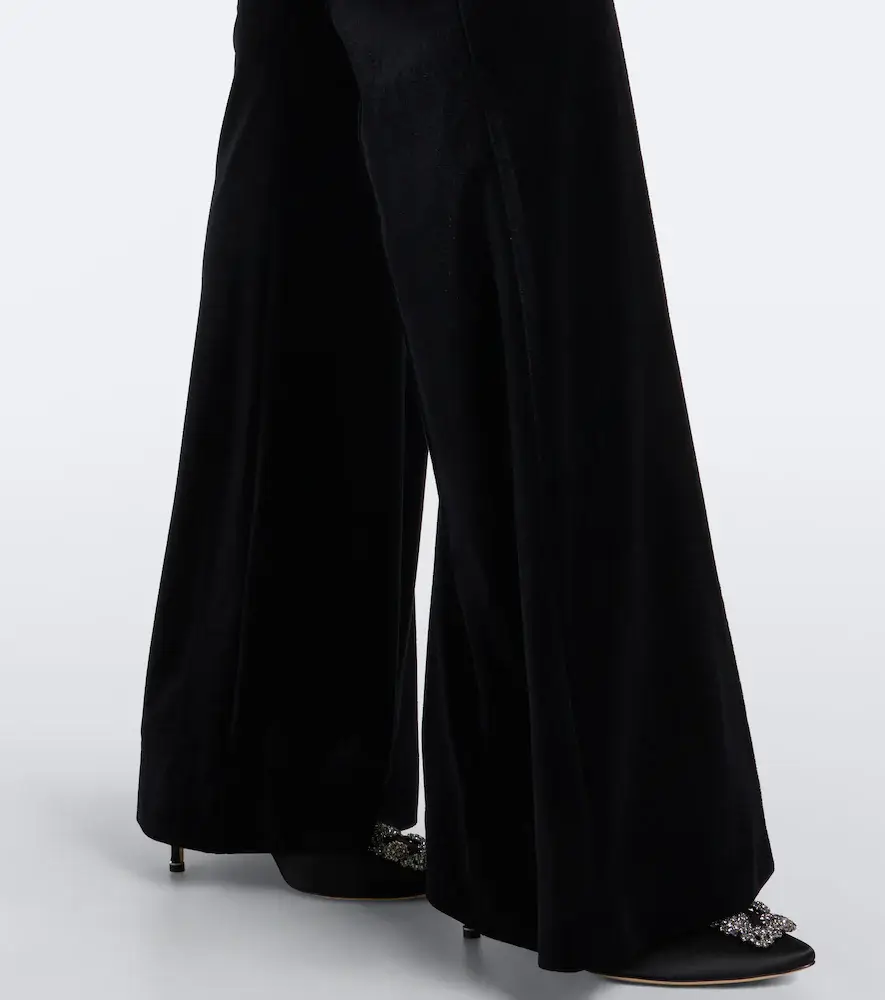 Elie Saab Velvet flared pants | Thumbnail 6 Elie Saab Velvet flared pants | Thumbnail 6