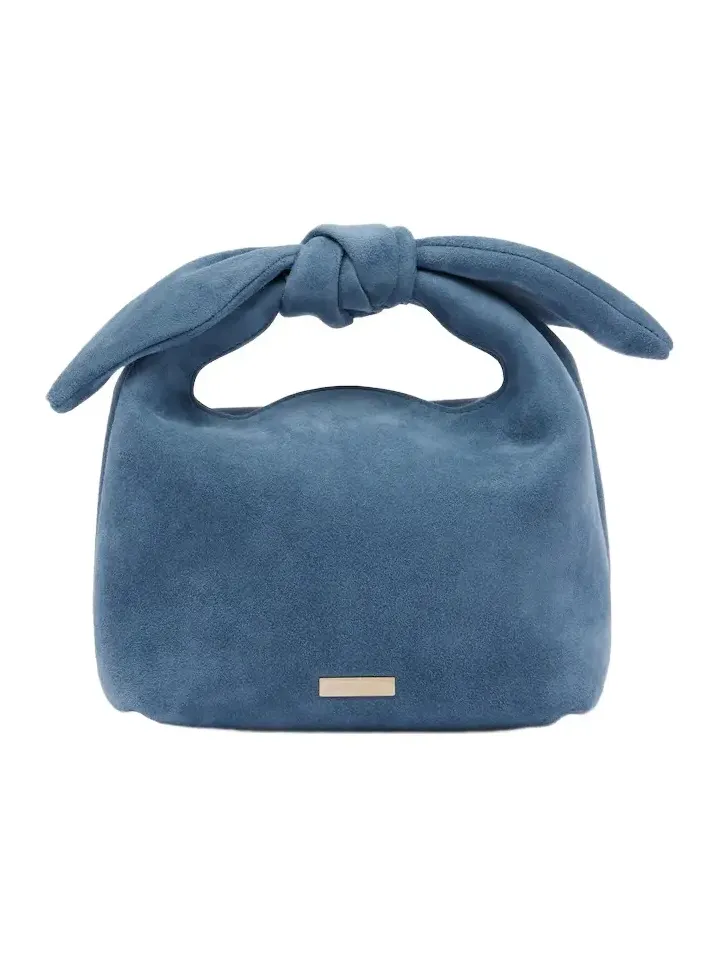 Bow Tie Mini suede top-handle bag Bow Tie Mini suede top-handle bag