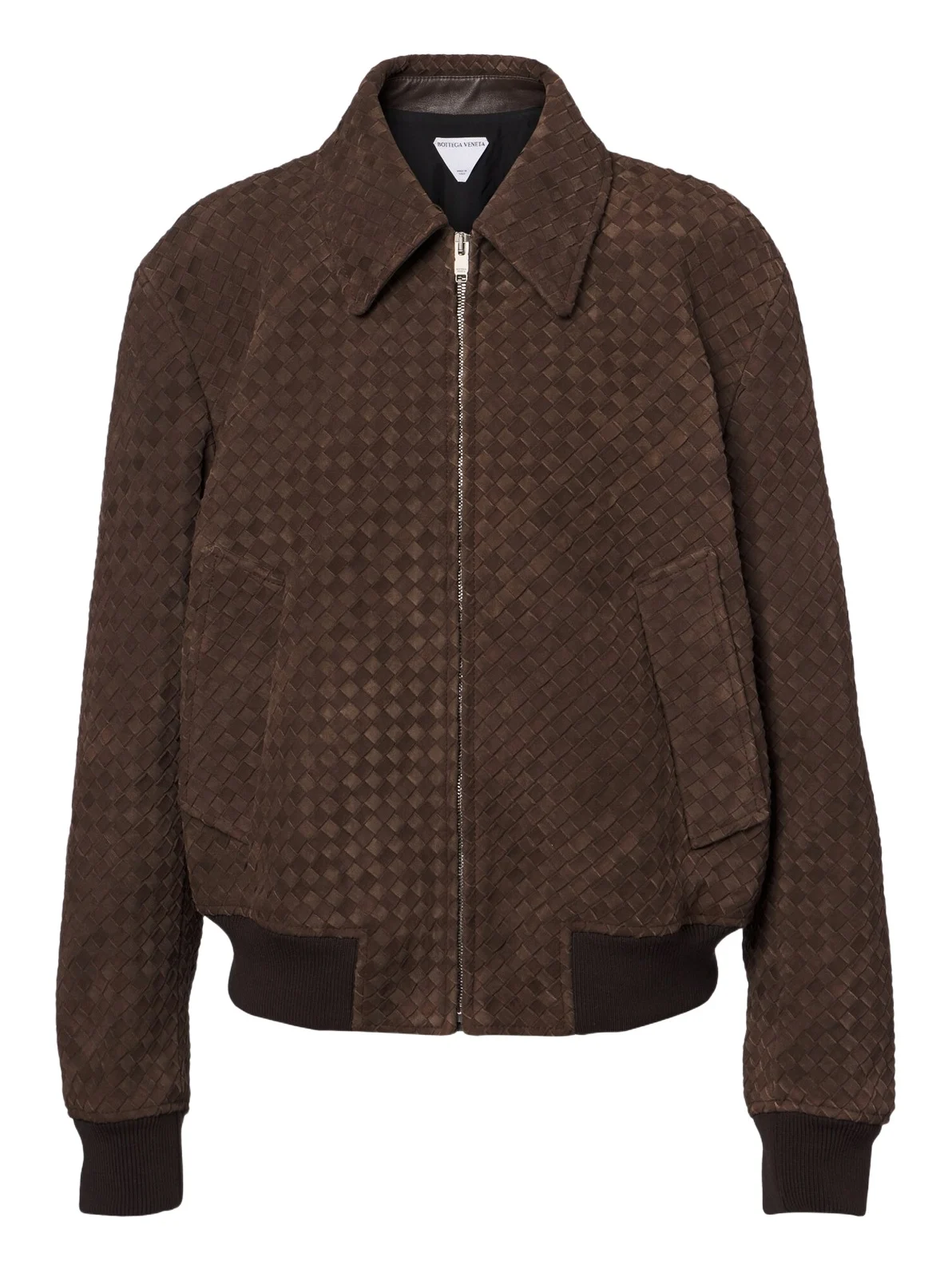 Bottega Veneta Intrecciato suede blouson jacket