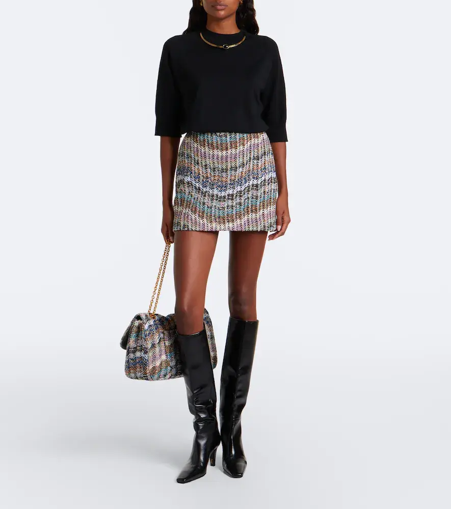 Missoni Knitted lamé miniskirt | Thumbnail 2