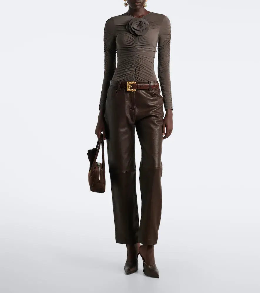 Magda Butrym Floral-appliqué ruched top | Thumbnail 6 Magda Butrym Floral-appliqué ruched top | Thumbnail 6