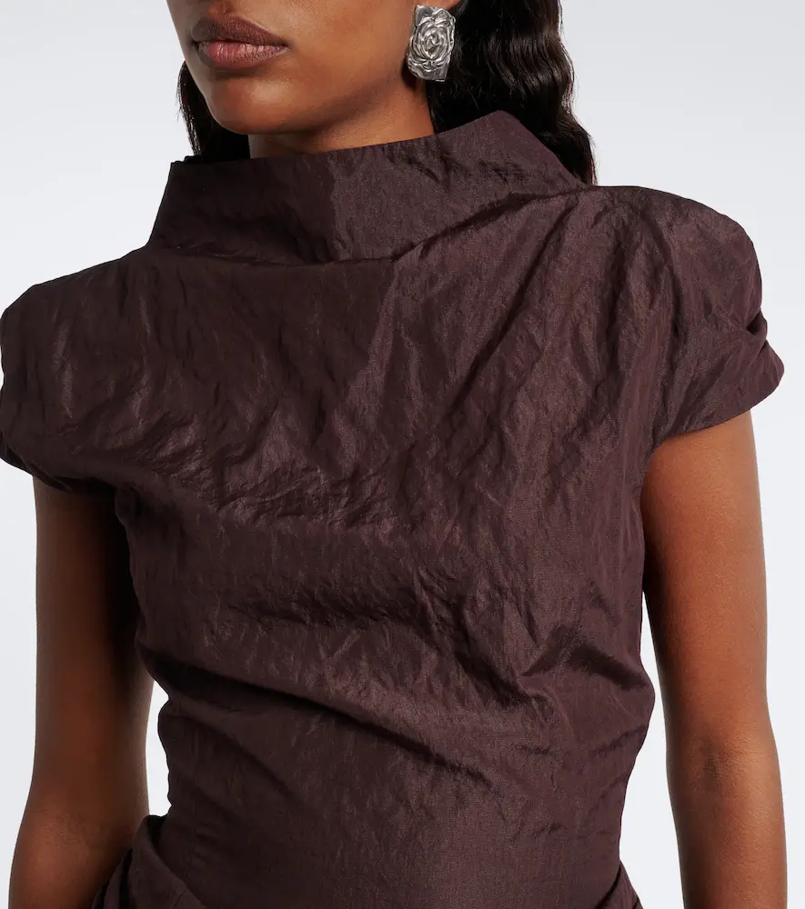 Magda Butrym Draped cotton-blend minidress | Thumbnail 5 Magda Butrym Draped cotton-blend minidress | Thumbnail 5