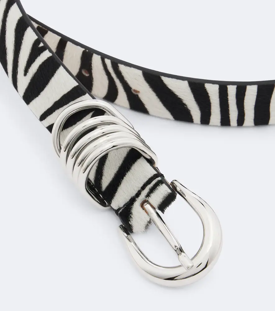 Déhanche Déhanche Hollyhock zebra-print calf hair belt | Thumbnail 2 Déhanche Déhanche Hollyhock zebra-print calf hair belt | Thumbnail 2