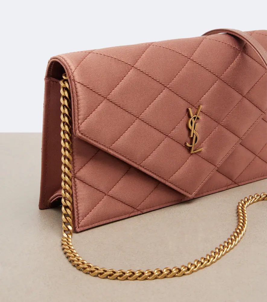 Saint Laurent Paris Mini satin wallet on chain | Thumbnail 3 Saint Laurent Paris Mini satin wallet on chain | Thumbnail 3