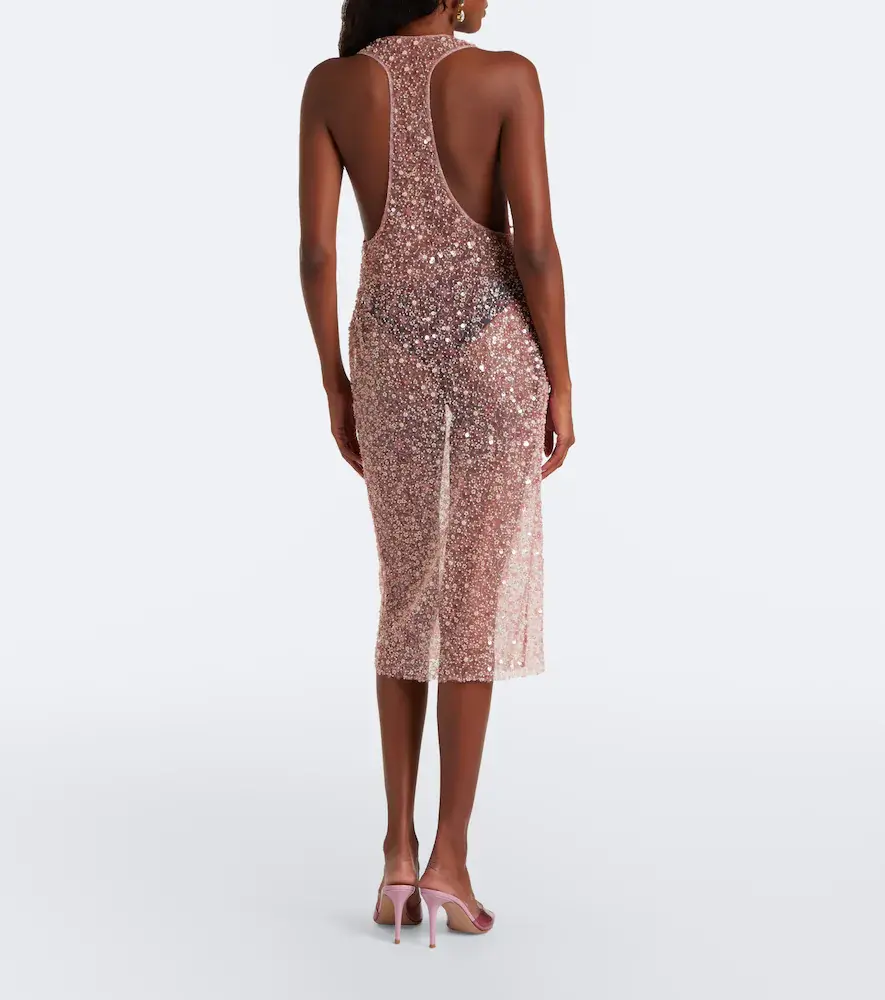The New Arrivals Ilkyaz Ozel Olympia sequined silk midi dress | Thumbnail 2 The New Arrivals Ilkyaz Ozel Olympia sequined silk midi dress | Thumbnail 2
