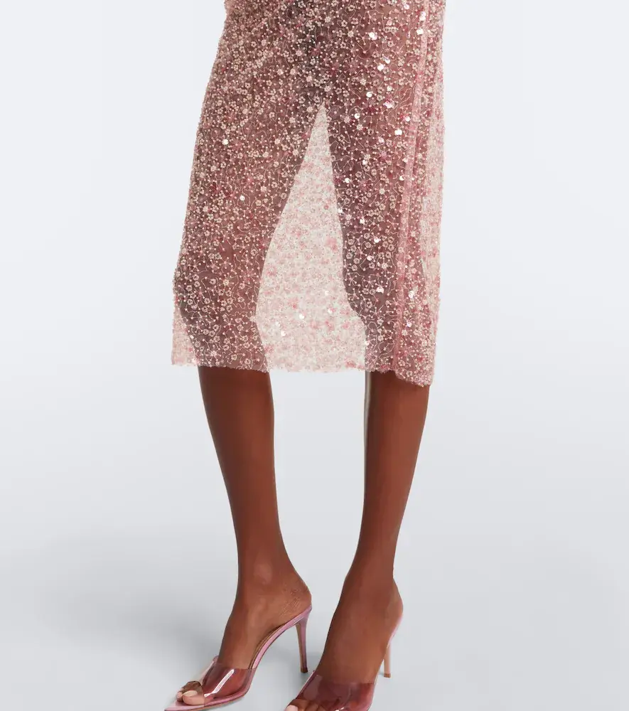 The New Arrivals Ilkyaz Ozel Olympia sequined silk midi dress | Thumbnail 4 The New Arrivals Ilkyaz Ozel Olympia sequined silk midi dress | Thumbnail 4