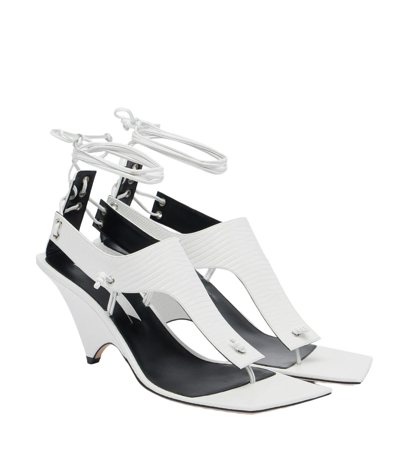 CHRISTEN Edge leather sandals