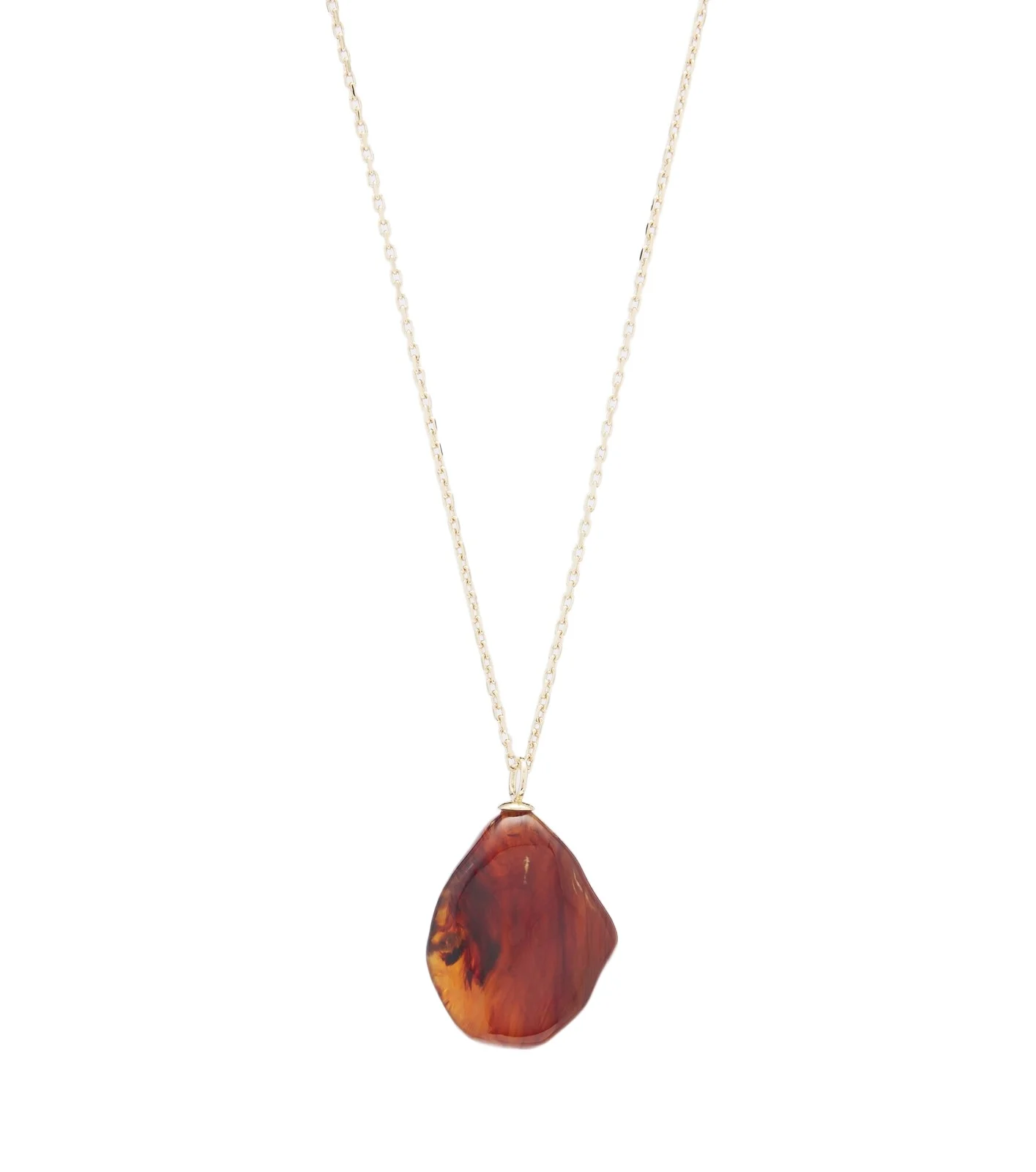 Ambra gold-plated pendant necklace