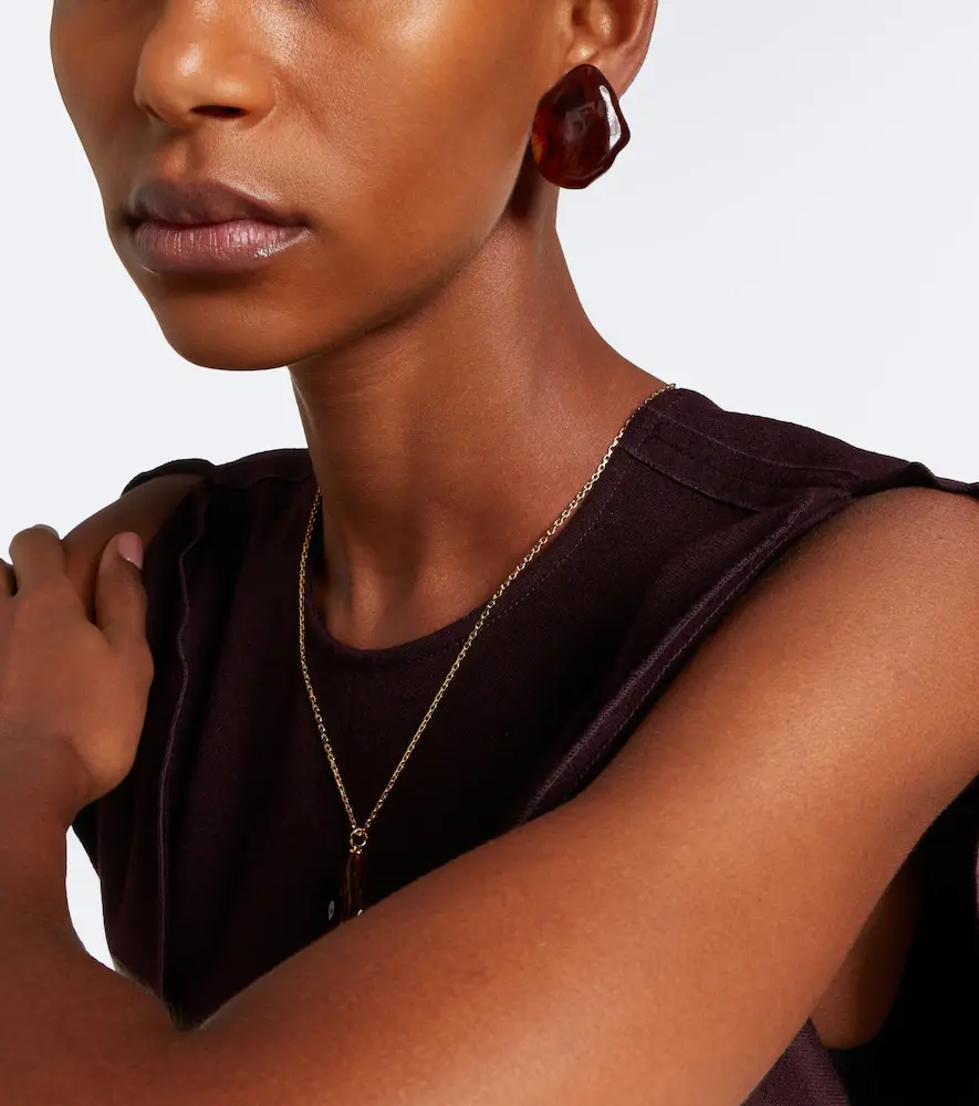 Victoria Beckham Ambra gold-plated clip-on earrings | Thumbnail 5 Victoria Beckham Ambra gold-plated clip-on earrings | Thumbnail 5
