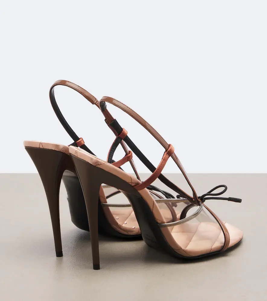 Saint Laurent Jean TPU and leather slingback sandals | Thumbnail 4
