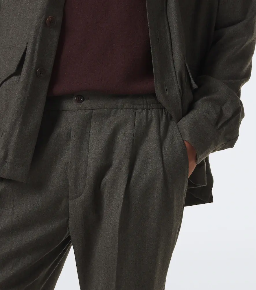Rubinacci Virgin wool straight pants | Thumbnail 3 Rubinacci Virgin wool straight pants | Thumbnail 3