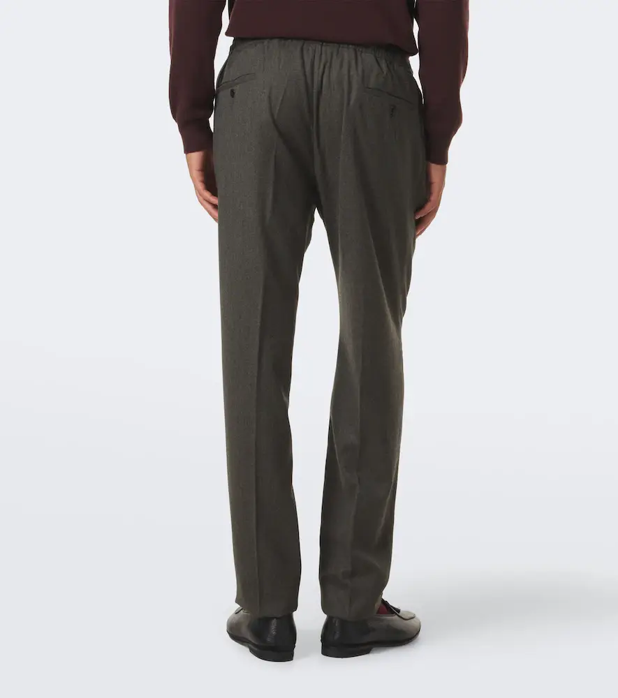 Rubinacci Virgin wool straight pants | Thumbnail 4 Rubinacci Virgin wool straight pants | Thumbnail 4