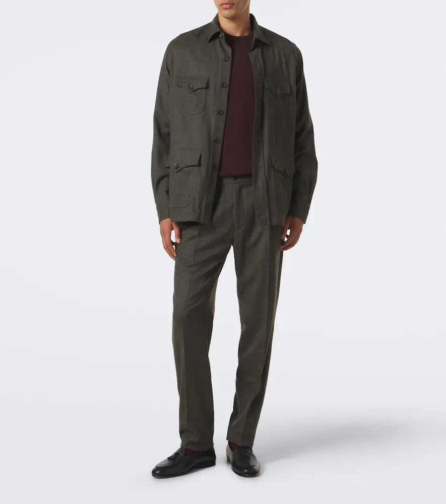 Rubinacci Virgin wool straight pants | Thumbnail 5 Rubinacci Virgin wool straight pants | Thumbnail 5