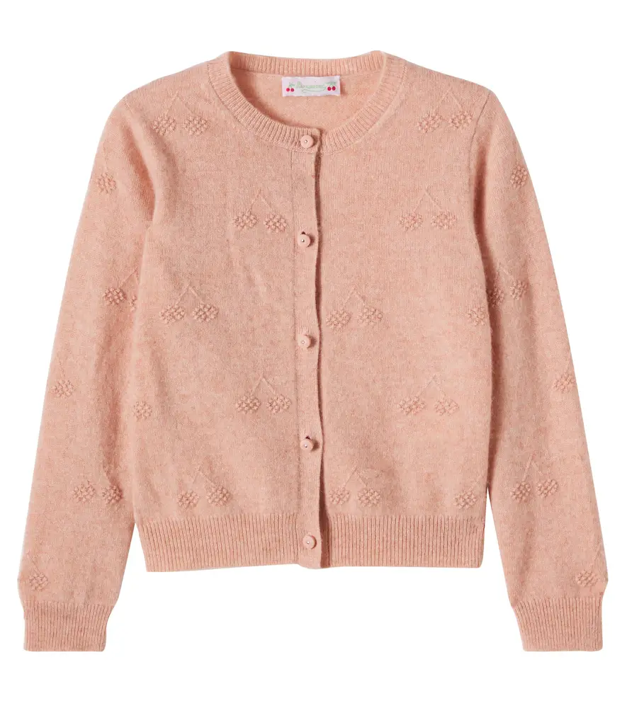 Bonpoint Manon embroidered cashmere cardigan | Image 1 Bonpoint Manon embroidered cashmere cardigan | Image 1