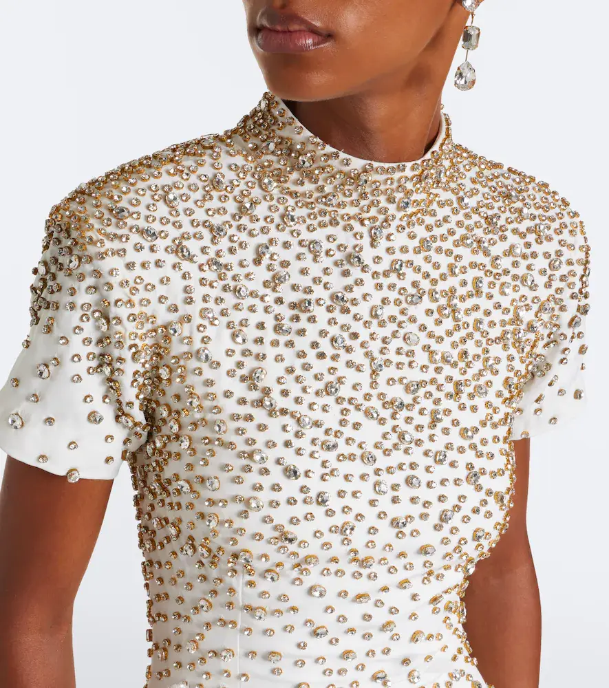 LA FUORI Là Fuori Seraphina embellished feather-trimmed gown | Thumbnail 3 LA FUORI Là Fuori Seraphina embellished feather-trimmed gown | Thumbnail 3