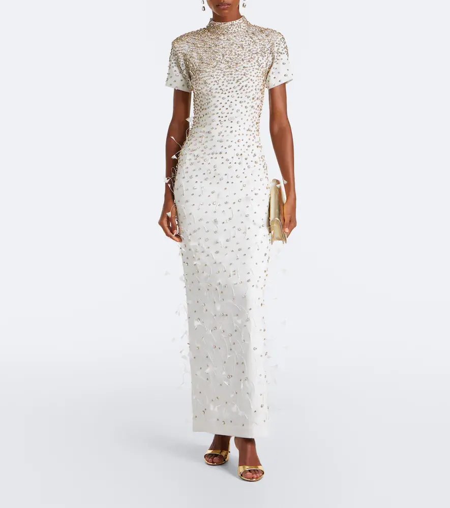 LA FUORI Là Fuori Seraphina embellished feather-trimmed gown | Thumbnail 5 LA FUORI Là Fuori Seraphina embellished feather-trimmed gown | Thumbnail 5