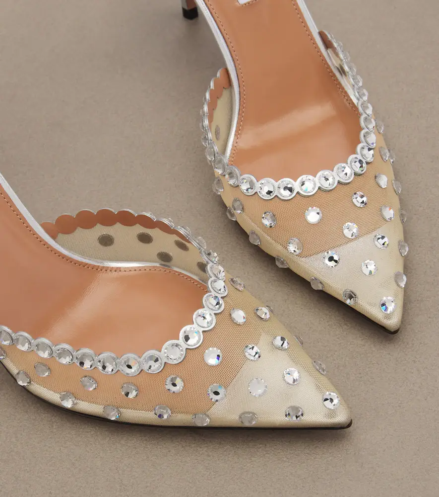 Aquazzura Tequila embellished mesh pumps | Thumbnail 2 Aquazzura Tequila embellished mesh pumps | Thumbnail 2