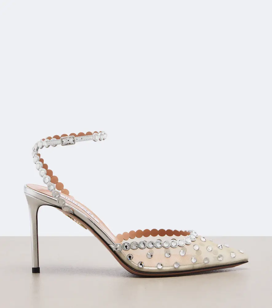 Aquazzura Tequila embellished mesh pumps | Thumbnail 3 Aquazzura Tequila embellished mesh pumps | Thumbnail 3