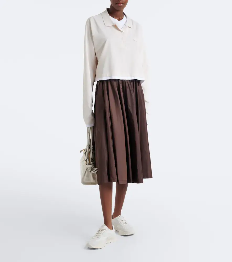 Prada Suede-trimmed sneakers | Thumbnail 6 Prada Suede-trimmed sneakers | Thumbnail 6