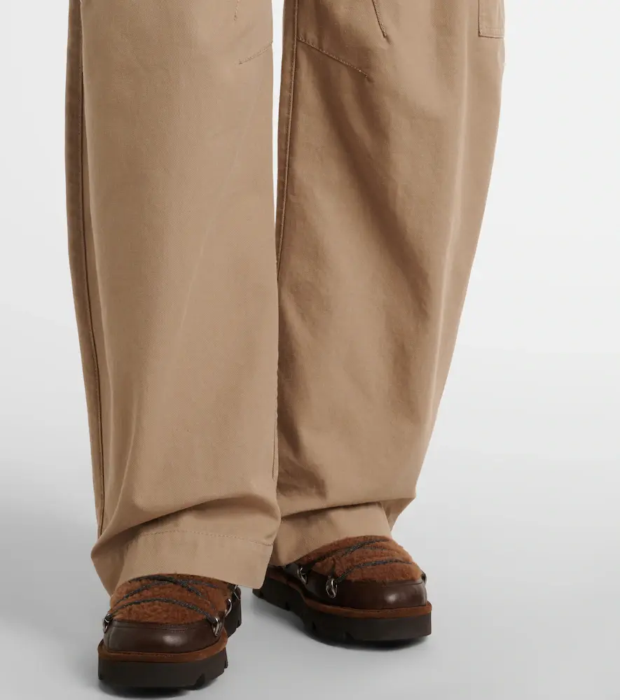Brunello Cucinelli Cotton canvas barrel-leg pants | Thumbnail 2