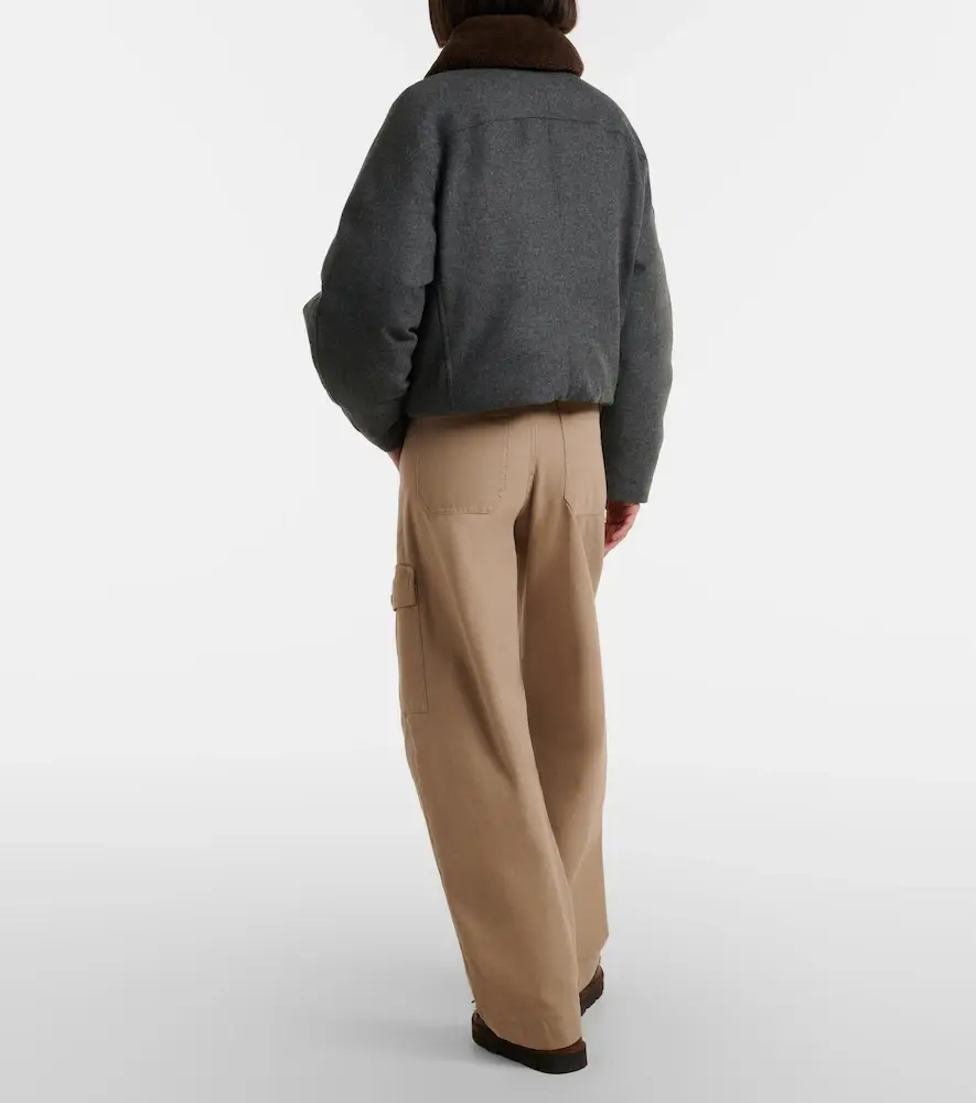 Brunello Cucinelli Cotton canvas barrel-leg pants | Thumbnail 4