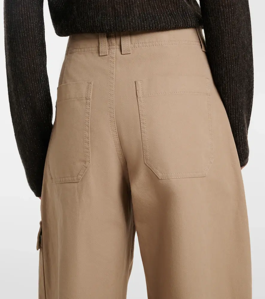 Brunello Cucinelli Cotton canvas barrel-leg pants | Thumbnail 5