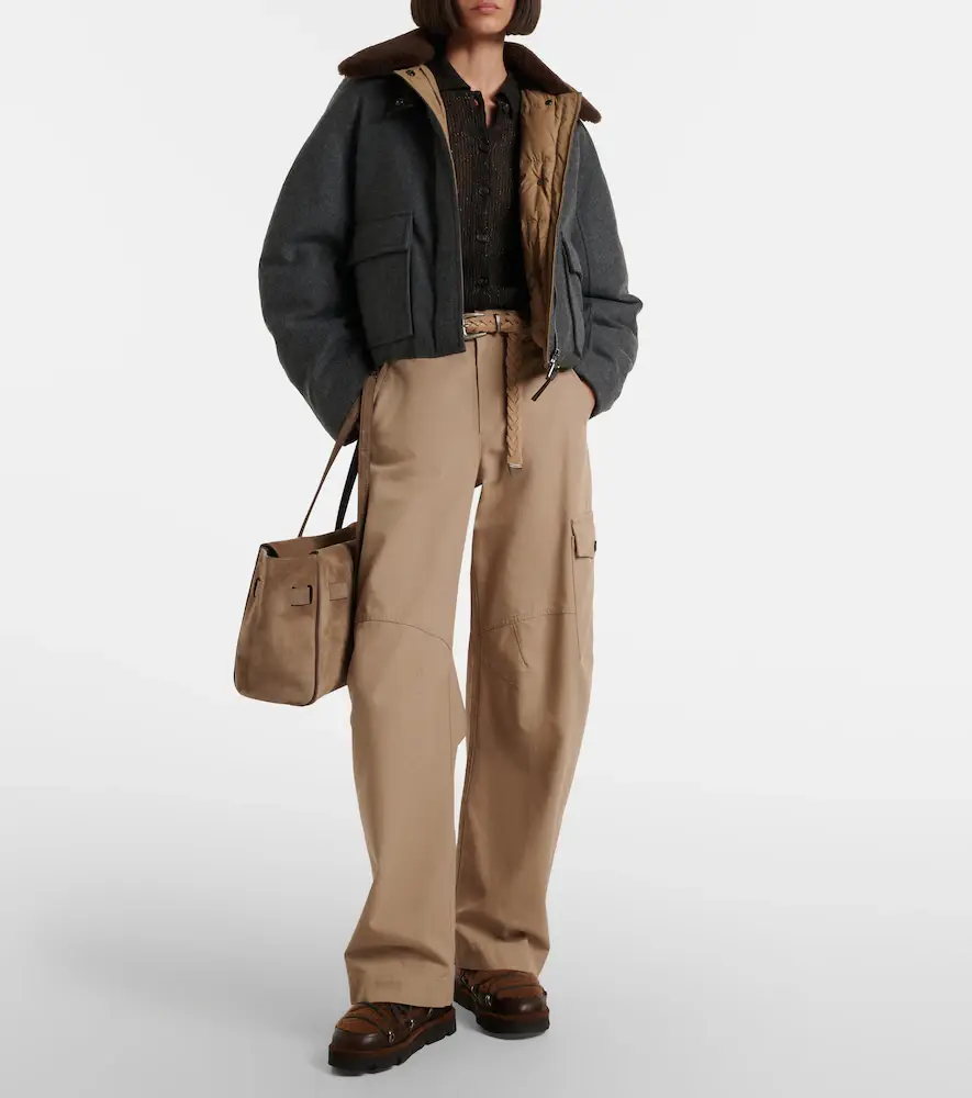 Brunello Cucinelli Cotton canvas barrel-leg pants | Thumbnail 6